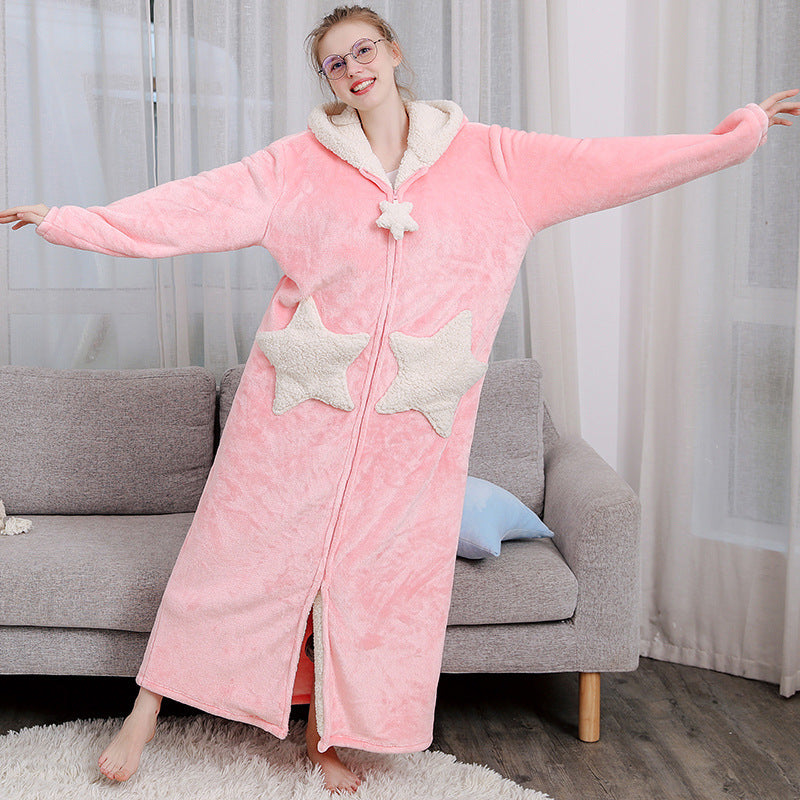 Unisex Hooded Bath Robe