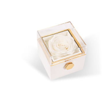 Rotating Rose Jewelry Box