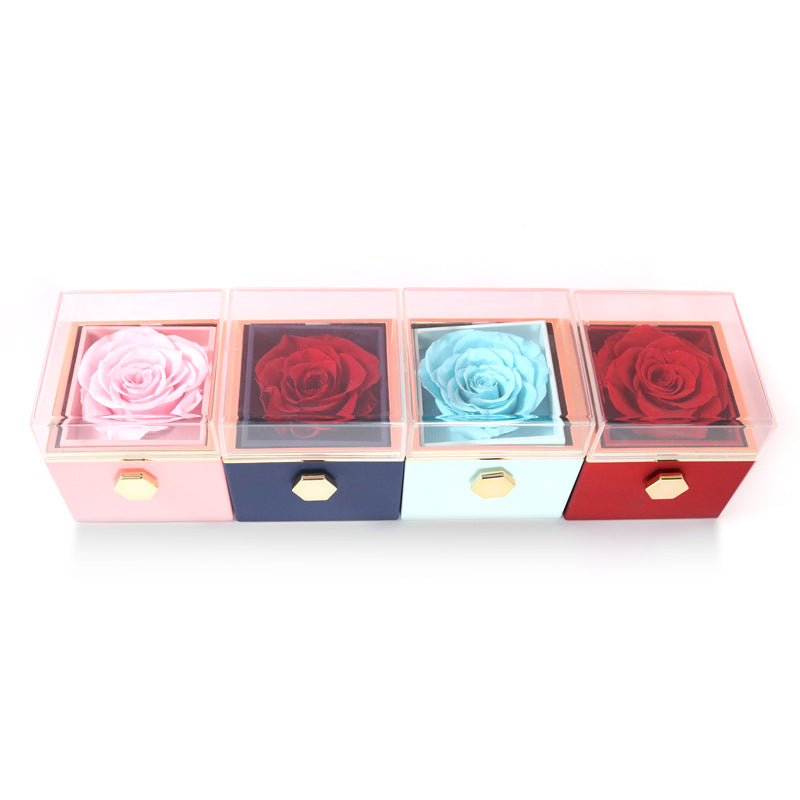 Rotating Rose Jewelry Box