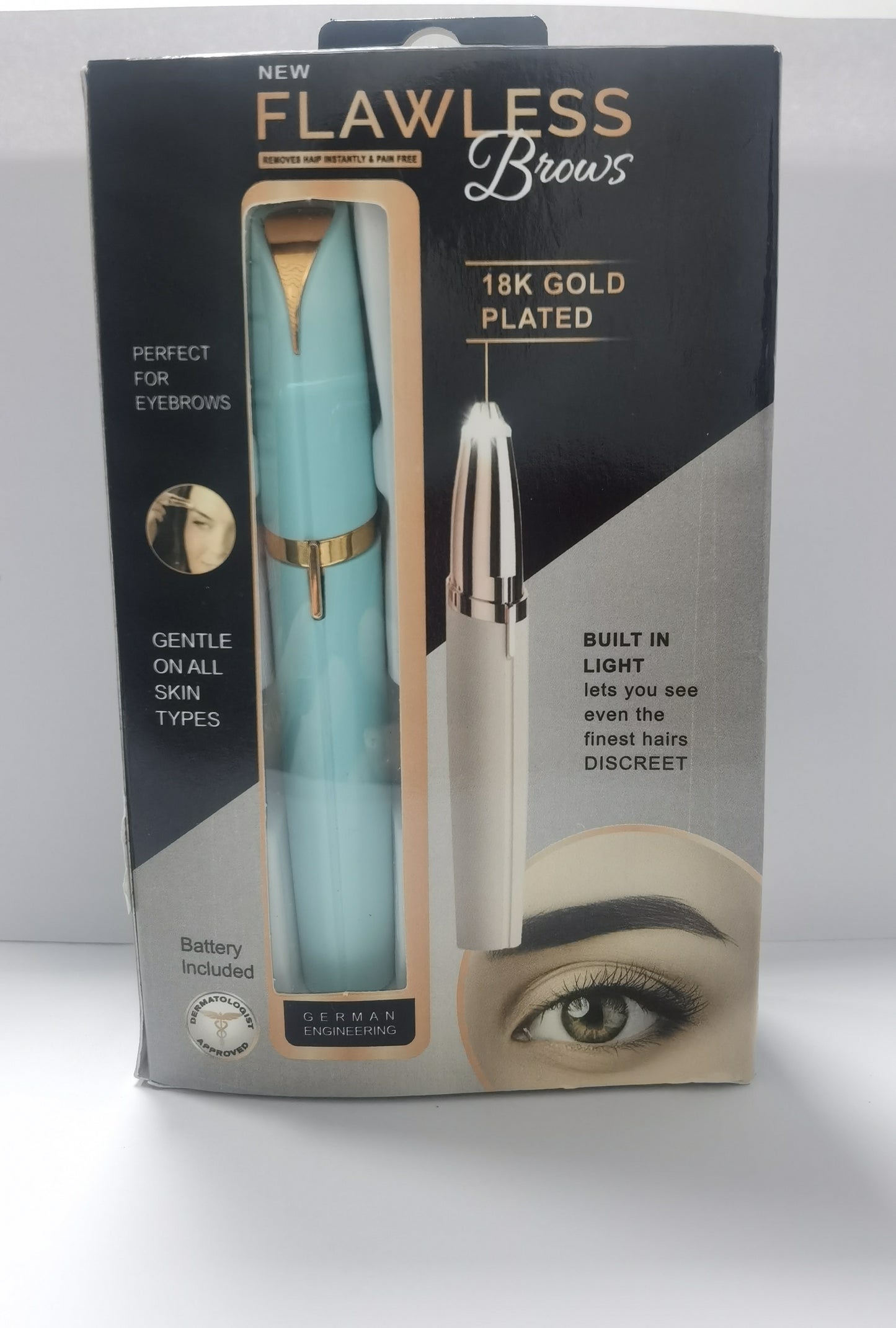 Mini Electric Eyebrow Trimmer-Blue