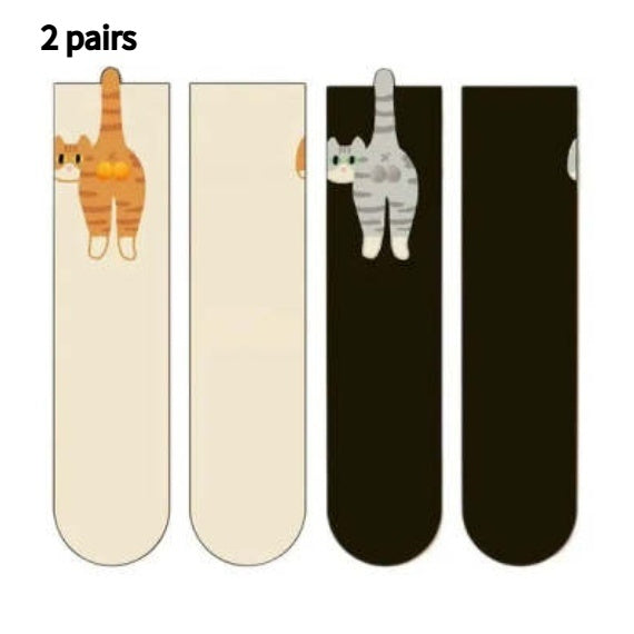 Novelty Cute Cat Sport Socks