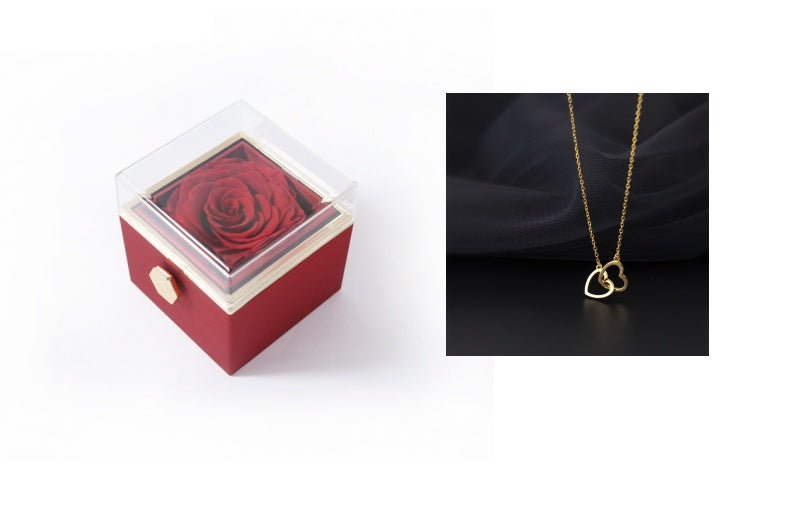 Rotating Rose Jewelry Box