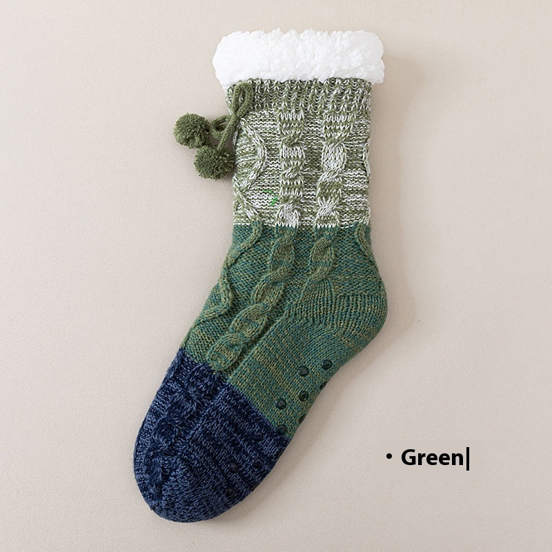 Lambswool Mid-Calf Floor Socks