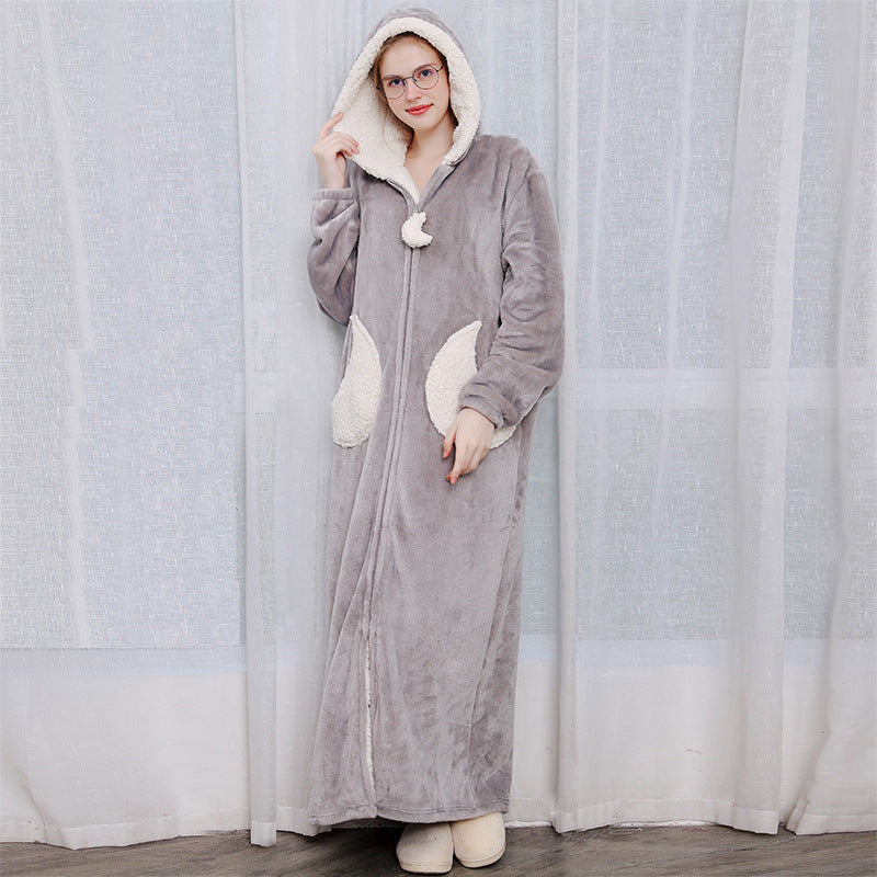 Unisex Hooded Bath Robe