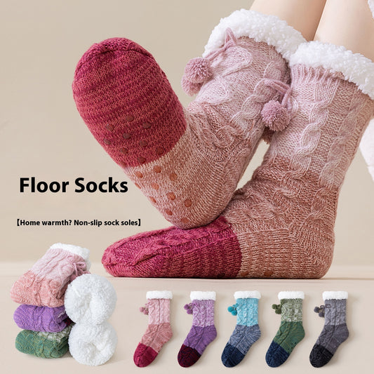 Lambswool Mid-Calf Floor Socks