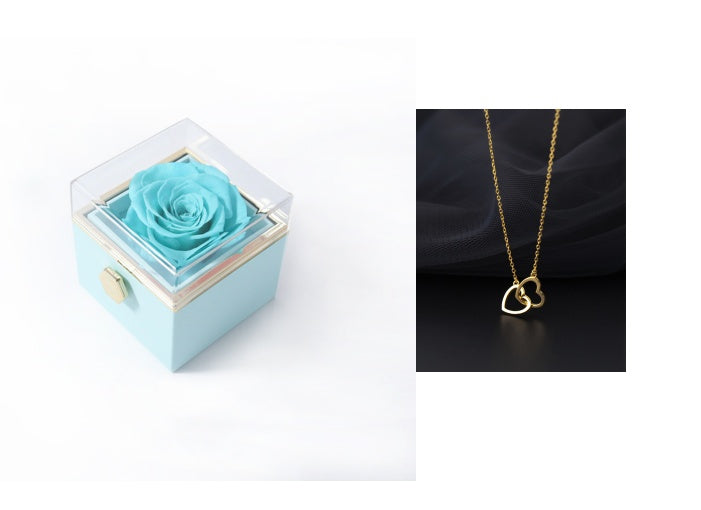 Rotating Rose Jewelry Box